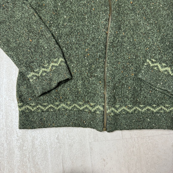Woolrich sweater green full zip classic style - Picture 2 of 8